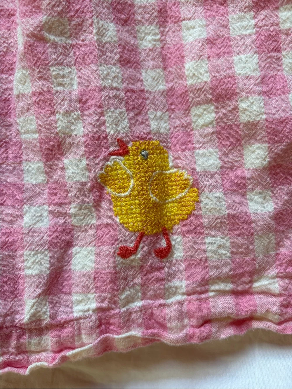 Boden Pink and Cream Gingham Easter Dress